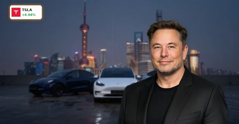 Tesla China +4% Rallye: Q1-Zahlen, Trump-Reise und Robotaxi-Fantasie