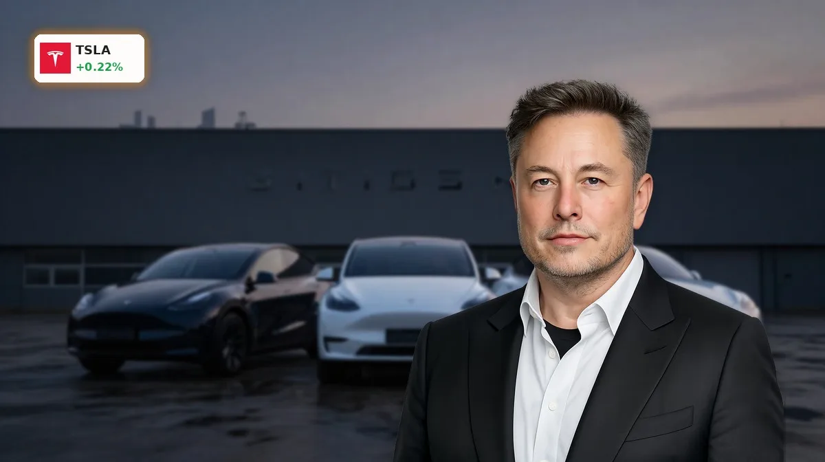 Tesla China mit Model 3 vor Gigafactory Shanghai, Fokus auf Produktion, Politik und FSD-Potenzial