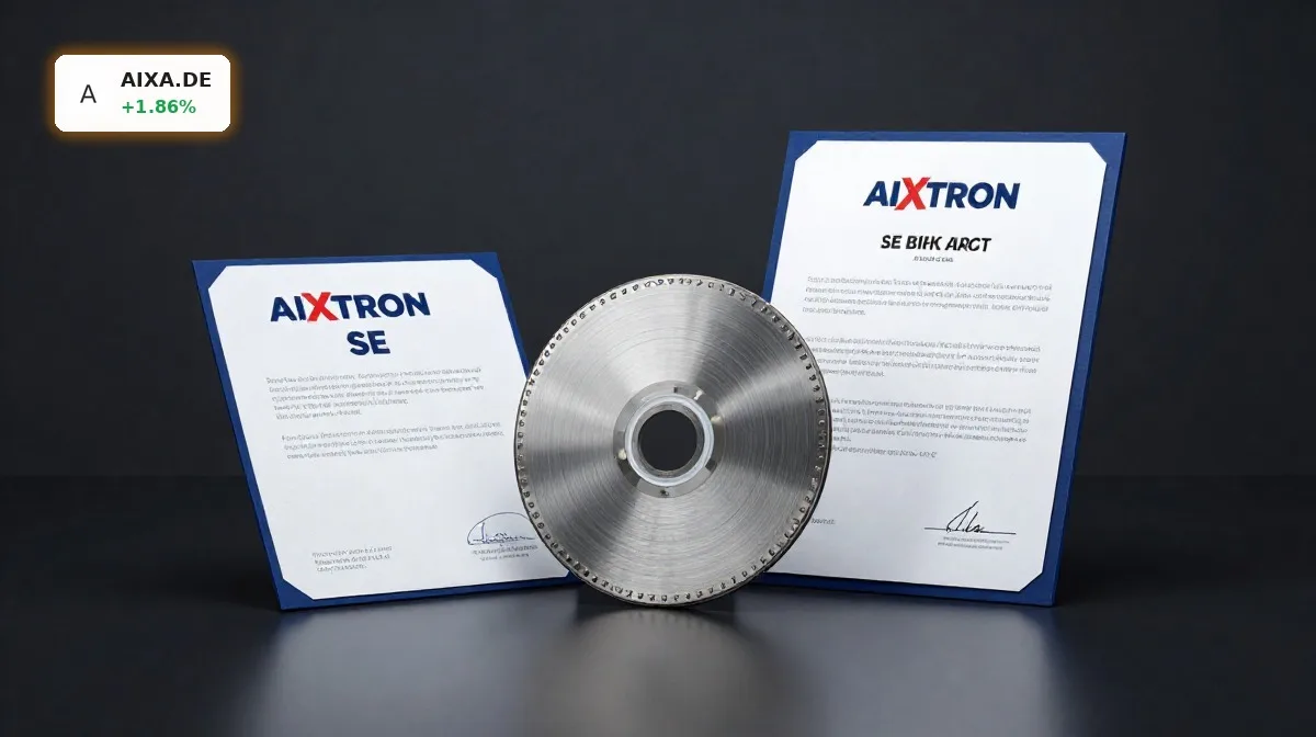 AIXTRON Stimmrechtsmitteilung mit rund 9 Prozent Goldman-Sachs-Beteiligung visualisiert