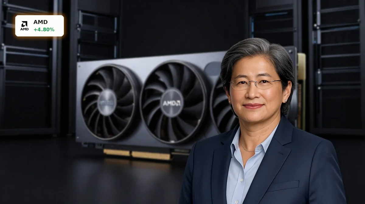 AMD KI-Investition: 4,8% Rallye nach Milliarden-Boom 4 AMD KI-Investition mit Instinct-GPUs und EPYC-Prozessoren für britische KI-Infrastruktur und Data-Center-Wachstum