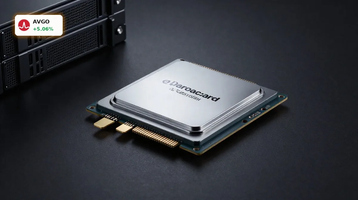 Broadcom Quartalszahlen +5,1%: Wie viel KI-Boom steckt in der Rallye? 4 Broadcom Quartalszahlen im Fokus mit KI-Chips und Rechenzentrums-Hardware