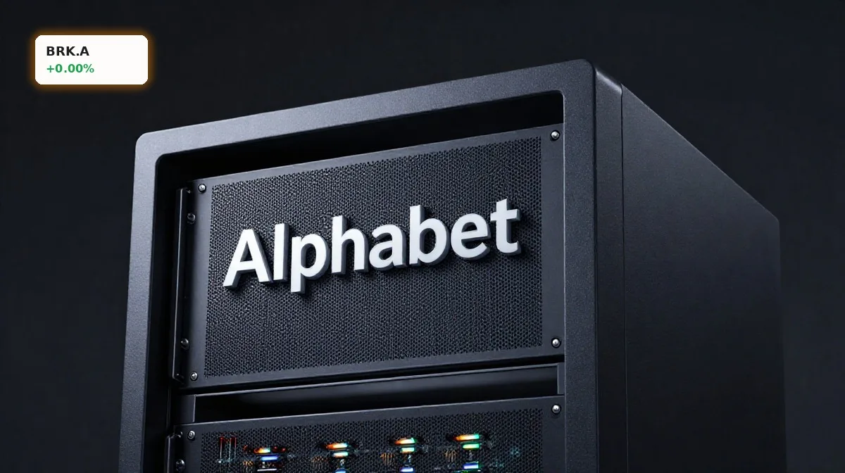 Berkshire Hathaway KI-Strategie: Alphabet als neue Chance 4 Berkshire Hathaway KI-Strategie mit Alphabet-Investment und moderner KI-Infrastruktur im Premium-Produktstil