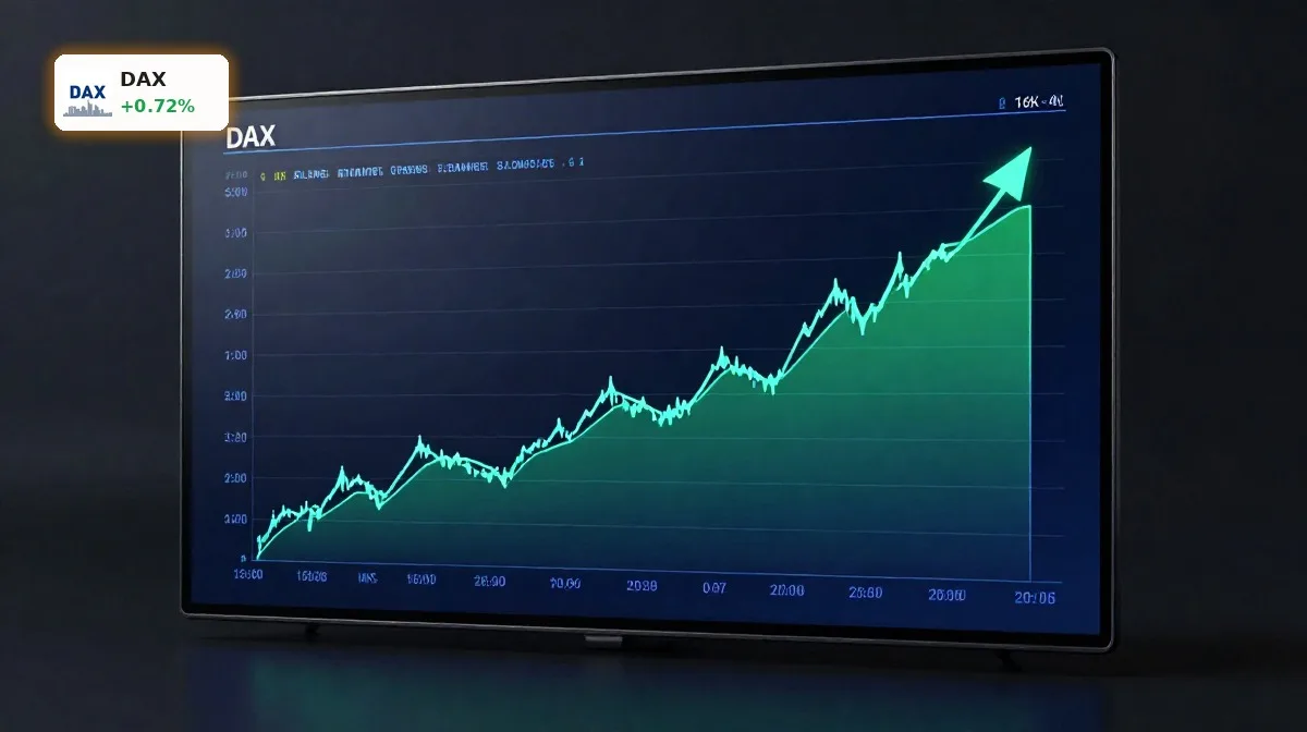 DAX Erholungsversuch mit bullischer Marktstimmung vor der Hürde von 25.000 Punkten im dunklen Finanz-Setting