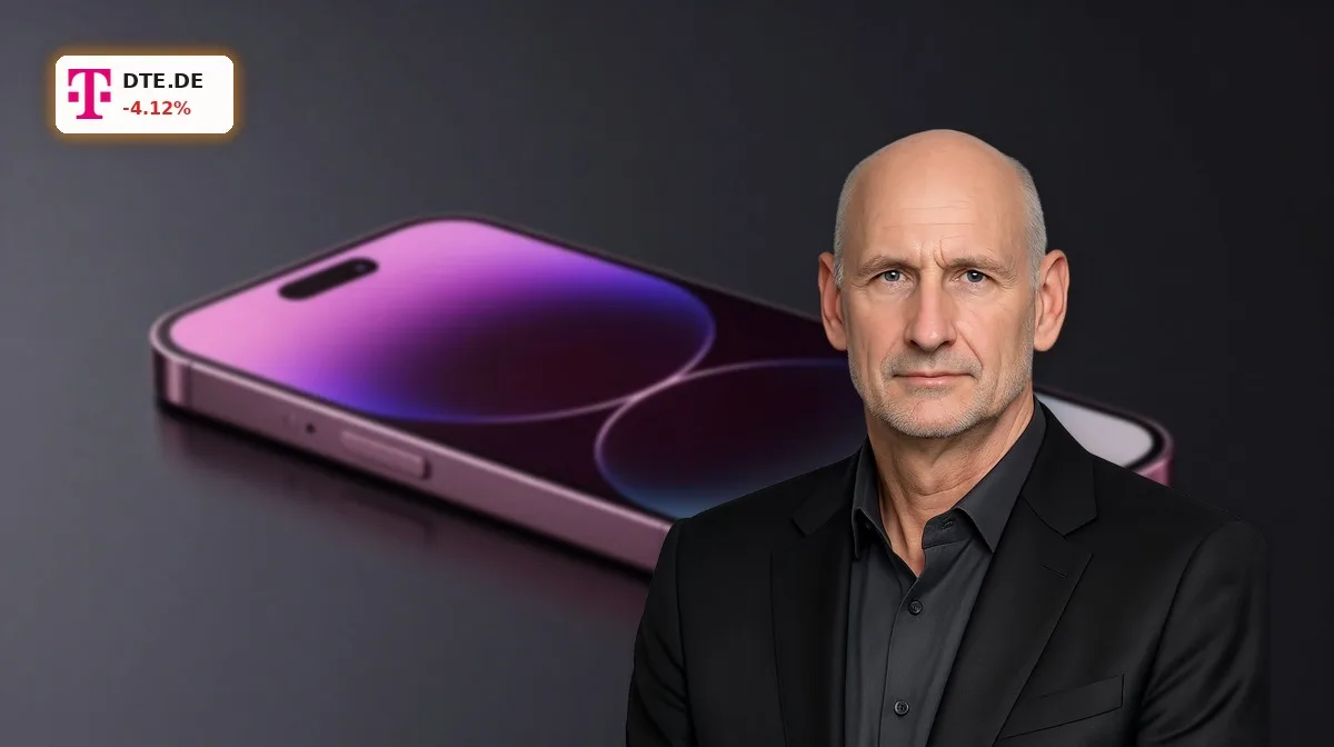 Deutsche Telekom US-Wettbewerb mit Smartphone und Satellitenverbindung als Symbol für SpaceX-Druck im Mobilfunk