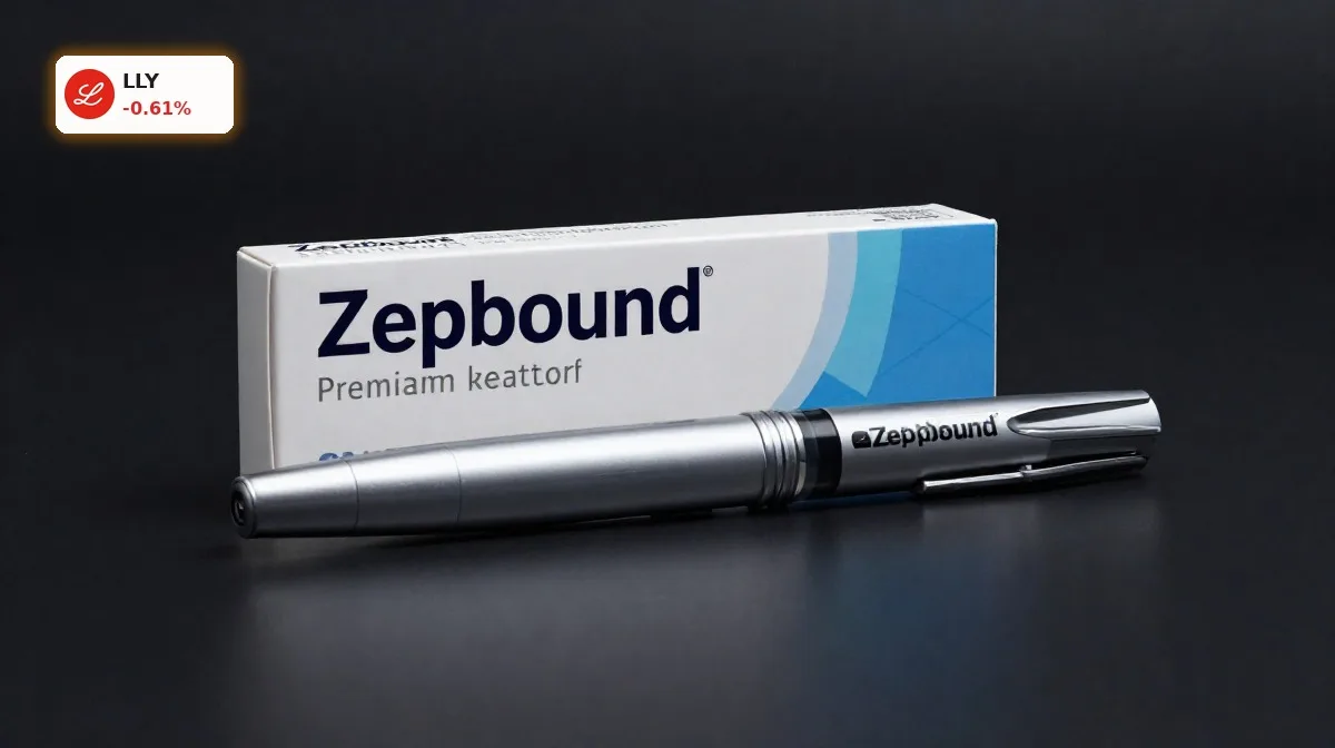 Eli Lilly Adipositas: Boom mit Zepbound und retatrutide 5 Eli Lilly Adipositas mit Zepbound-Injektionspen als Premium-Pharmaprodukt im Fokus