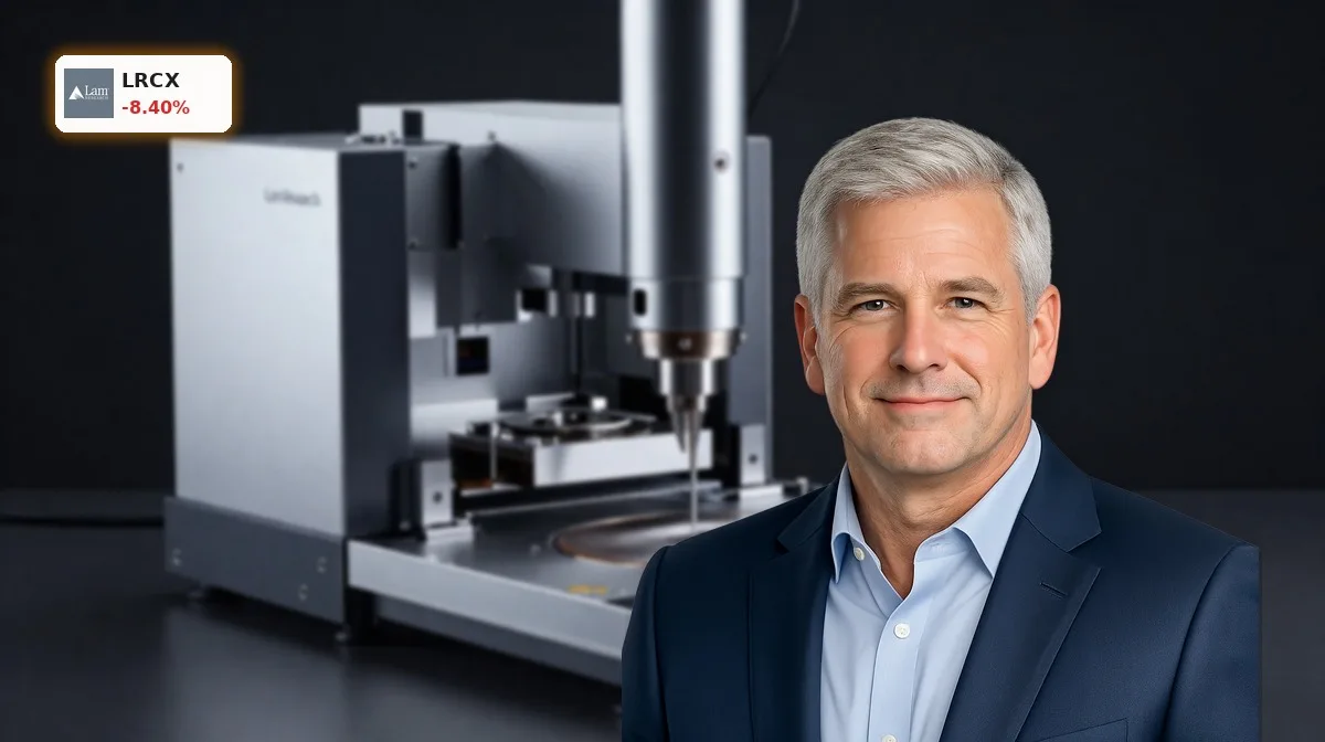 Lam Research Prognose +7.5%: Barclays sieht starken Chip-Boom 13 Lam Research Prognose: Halbleiter-Equipment mit Wafer im Premium-Produktfokus vor dunklem Hintergrund
