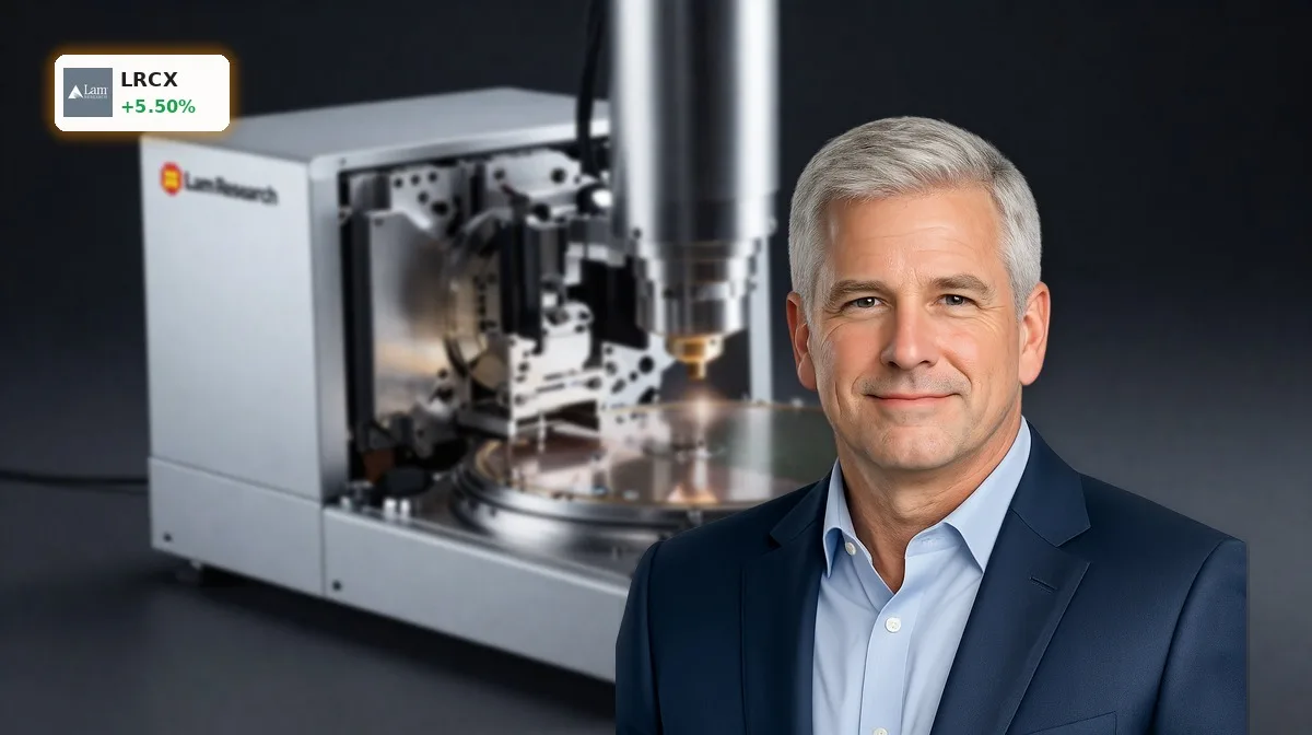 Lam Research Prognose: Rekord-Rallye nach Kursziel-Anhebung 4 Lam Research Prognose mit Halbleiter-Fertigungsanlage und Wafer-Equipment im Premium-Studio-Look