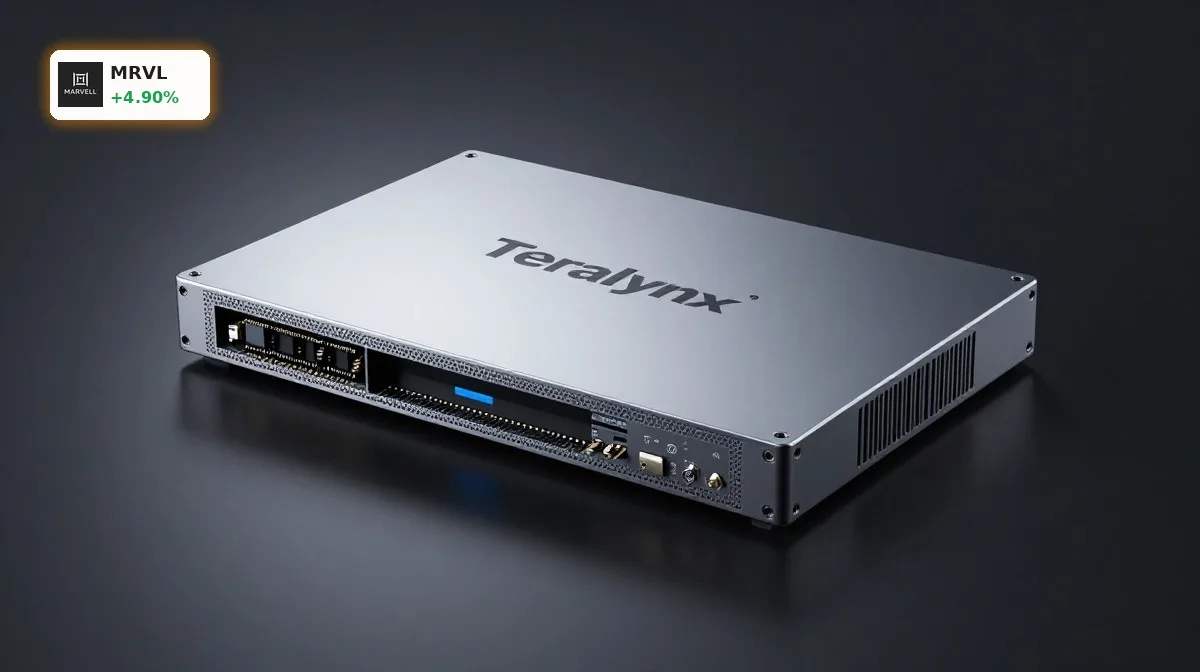 Marvell KI-Infrastruktur mit Teralynx T100 Switch-Chip für energieeffiziente KI-Cluster und Rechenzentren