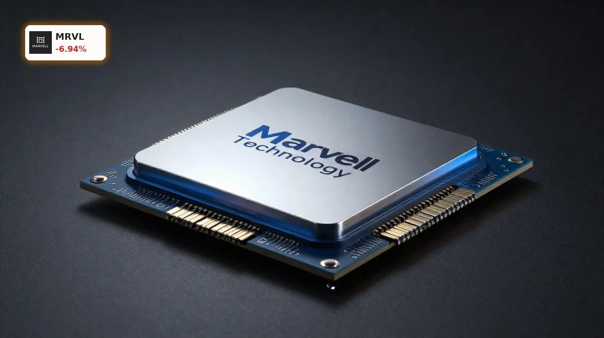 Marvell S&P 500 Rekord: KI-Boom treibt MRVL um 4.5% 4 Marvell S&P 500: KI-Chip und optisches Interconnect-Modul als Symbol für MRVLs Infrastrukturrolle