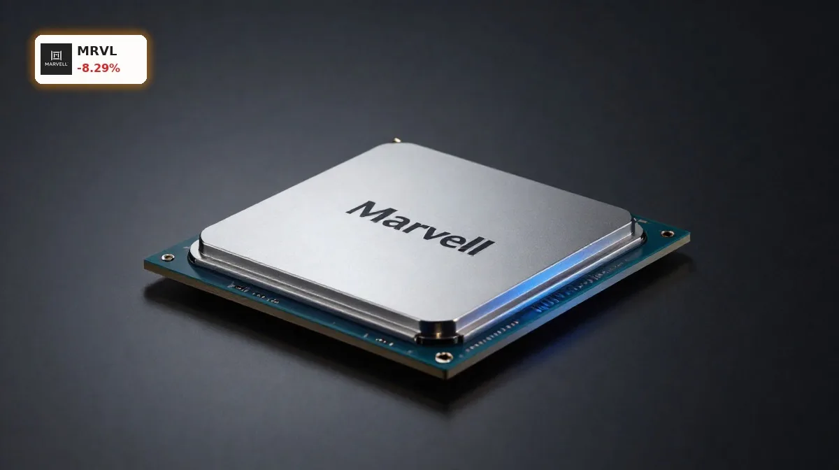 Marvell Insiderverkaeufe im Fokus: Halbleiterchip als Symbol fuer Kursrutsch und Unsicherheit bei MRVL