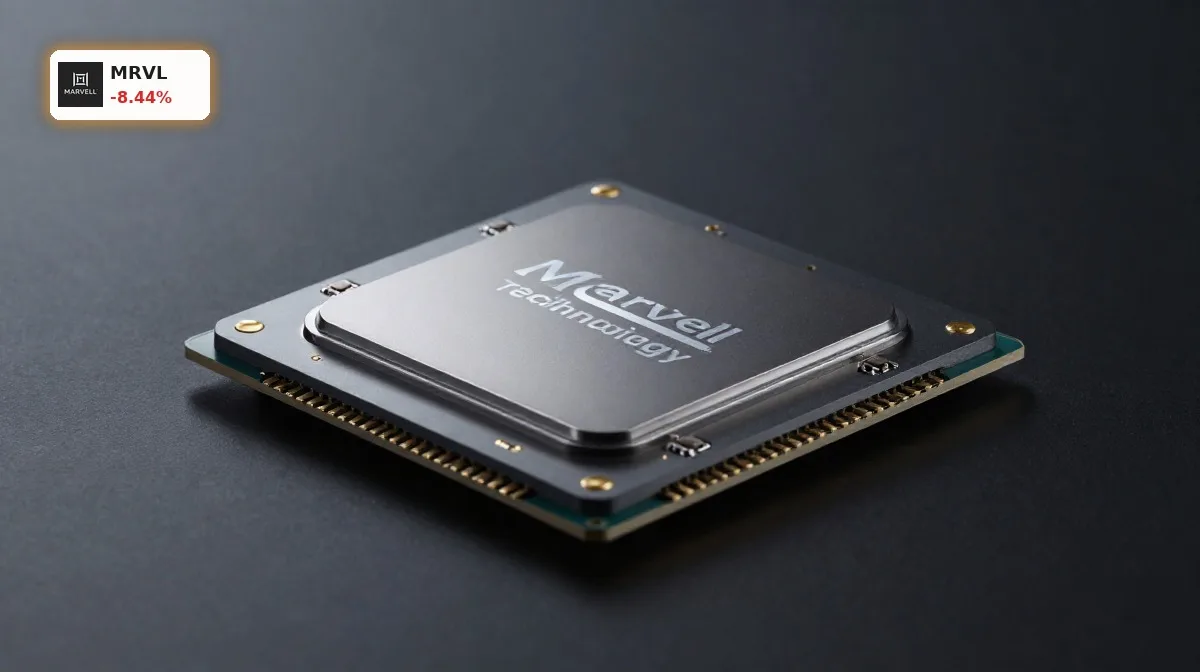 Marvell Prognose: 8,4% Einbruch trotz S&P-500-Aufnahme 6 Marvell Prognose zu KI-Chips und Silicon-Photonics-Hardware von Marvell Technology im Premium-Produktbild