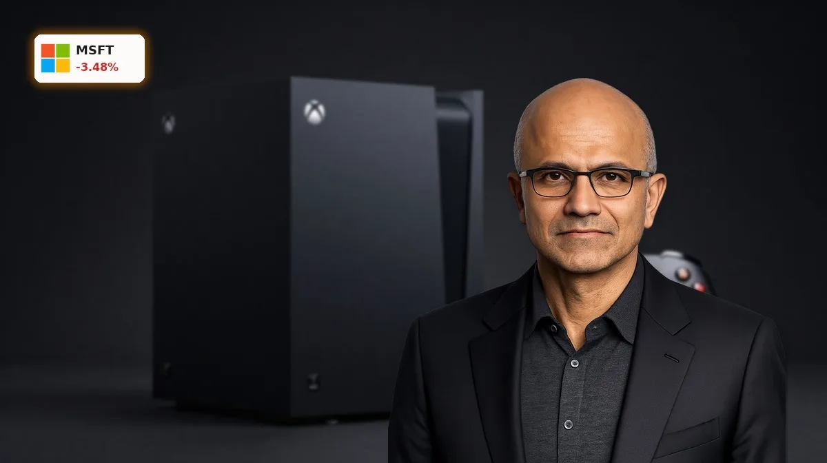 Microsoft Xbox Preise: Xbox Series X Konsole und Controller vor dunklem Hintergrund als Symbol für Preisschock