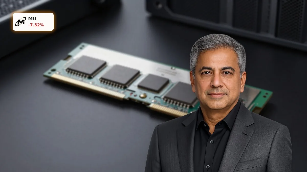 Micron Rekord mit HBM-Speicherchip und Wafer als Symbol fuer Boom und Preisgipfel im Speicherchipmarkt