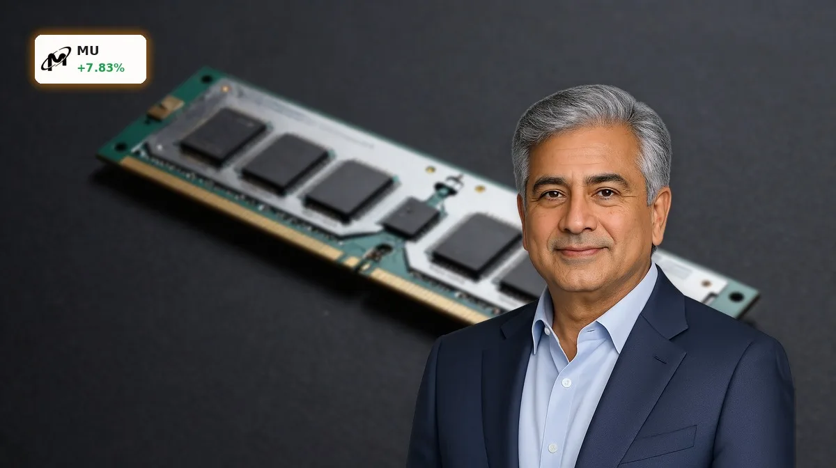Micron Quartal: 7.8% Rallye dank KI-Boom und Upgrades 4 Micron Quartal mit HBM-Speicherchips und Wafern als Symbol für KI-Boom, Speicherknappheit und starke Erwartungen