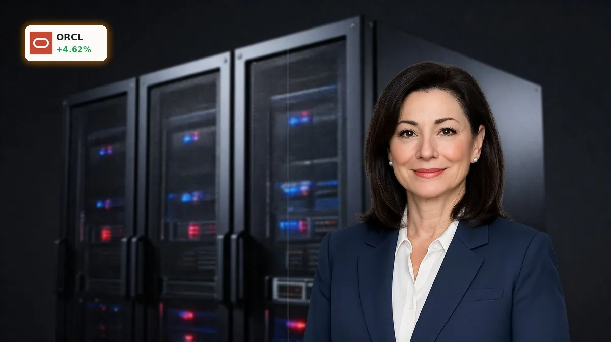Oracle Quartal: 4,6% Rallye trotz Capex-Schock und KI-Boom 4 Oracle Quartal mit Serverracks als Symbol für Cloud-Wachstum, KI-Infrastruktur und hohe Investitionen