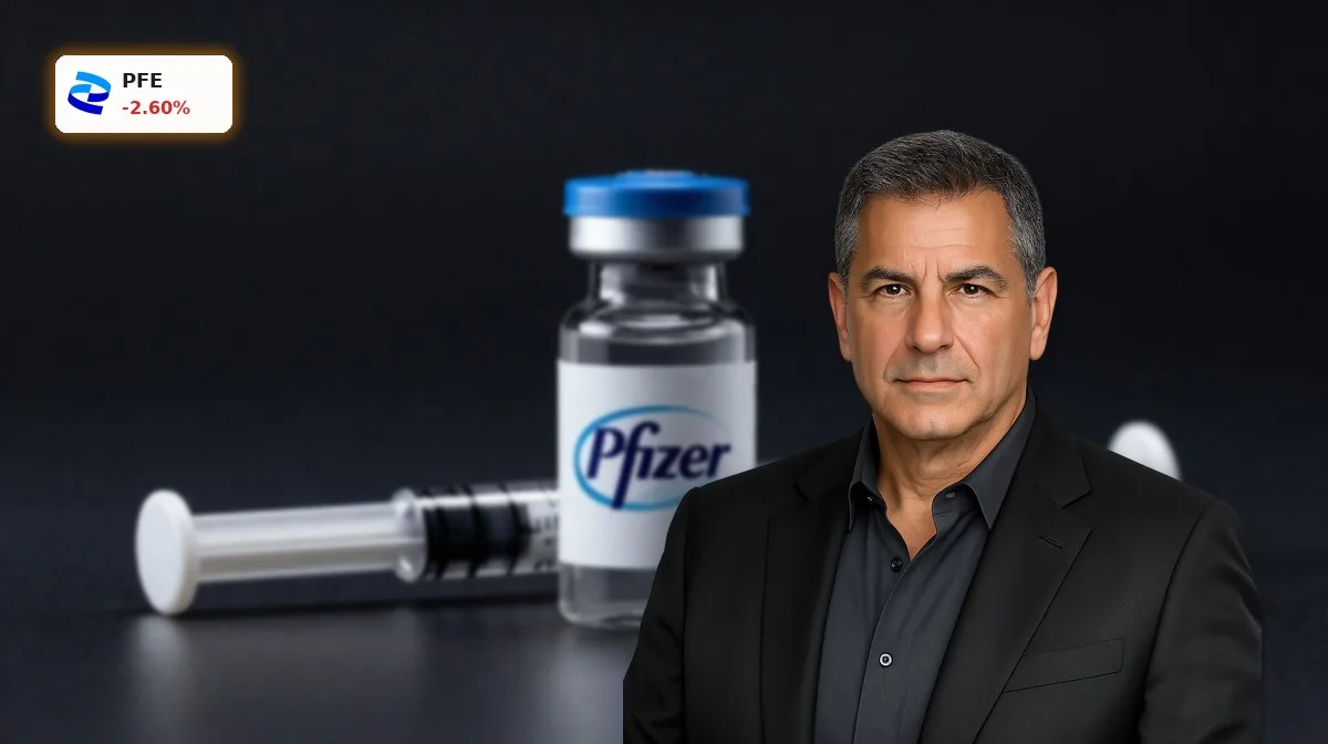 Pfizer CFO-Wechsel: Schock trotz bestätigter 2026-Prognose 5 Pfizer CFO-Wechsel bei Pfizer Inc., Pharma-Vial und Spritze als Symbol fuer stabile Biopharma-Prognose