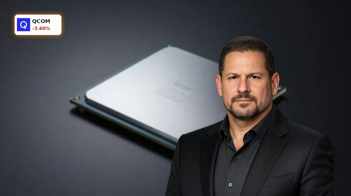Qualcomm Übernahme: Crash trotz KI-Software-Boom und Rechenzentren 4 Qualcomm Uebernahme: KI-Rechenzentrum-Chip als Symbol fuer Modular-Deal und Software-Ausbau