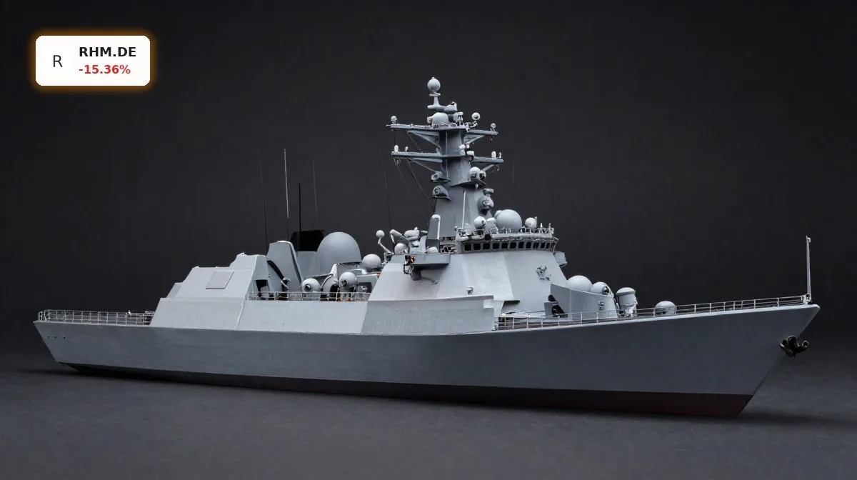 Rheinmetall Fregatten Crash: F126-Aus trifft den Konzern 4 Rheinmetall Fregatten: detailreiche Fregatte als Symbol für das gestoppte F126-Marineprojekt