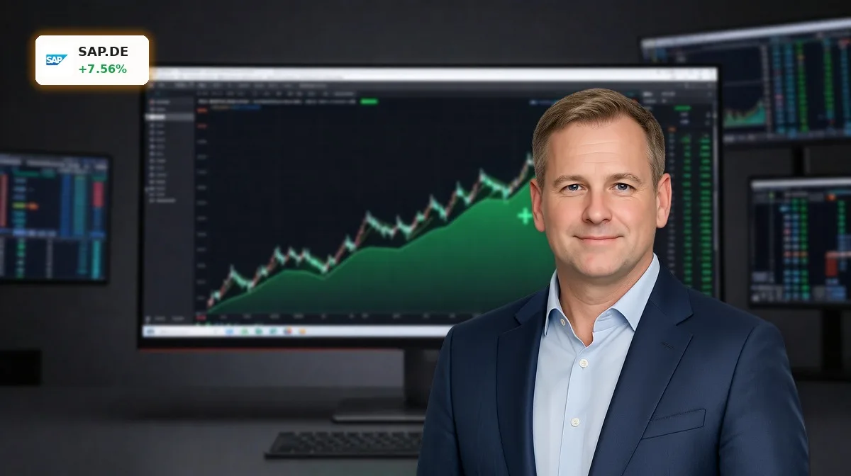 SAP Software-Erholung: +7,6% Rallye – Chance oder Warnsignal für Anleger? 3 SAP Software-Erholung mit dynamischer Kursrallye am Trading-Desk