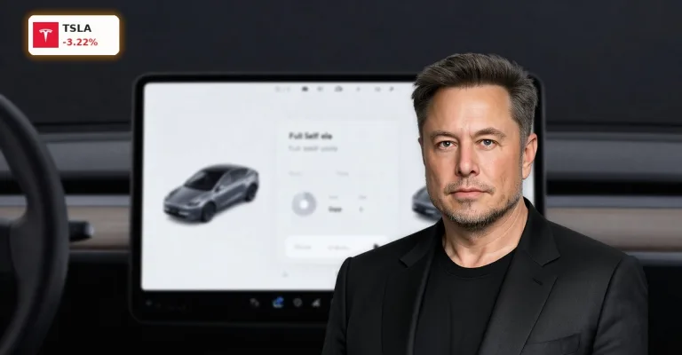 Tesla FSD Daenemark: Schock trotz Kursrutsch von 3.2%