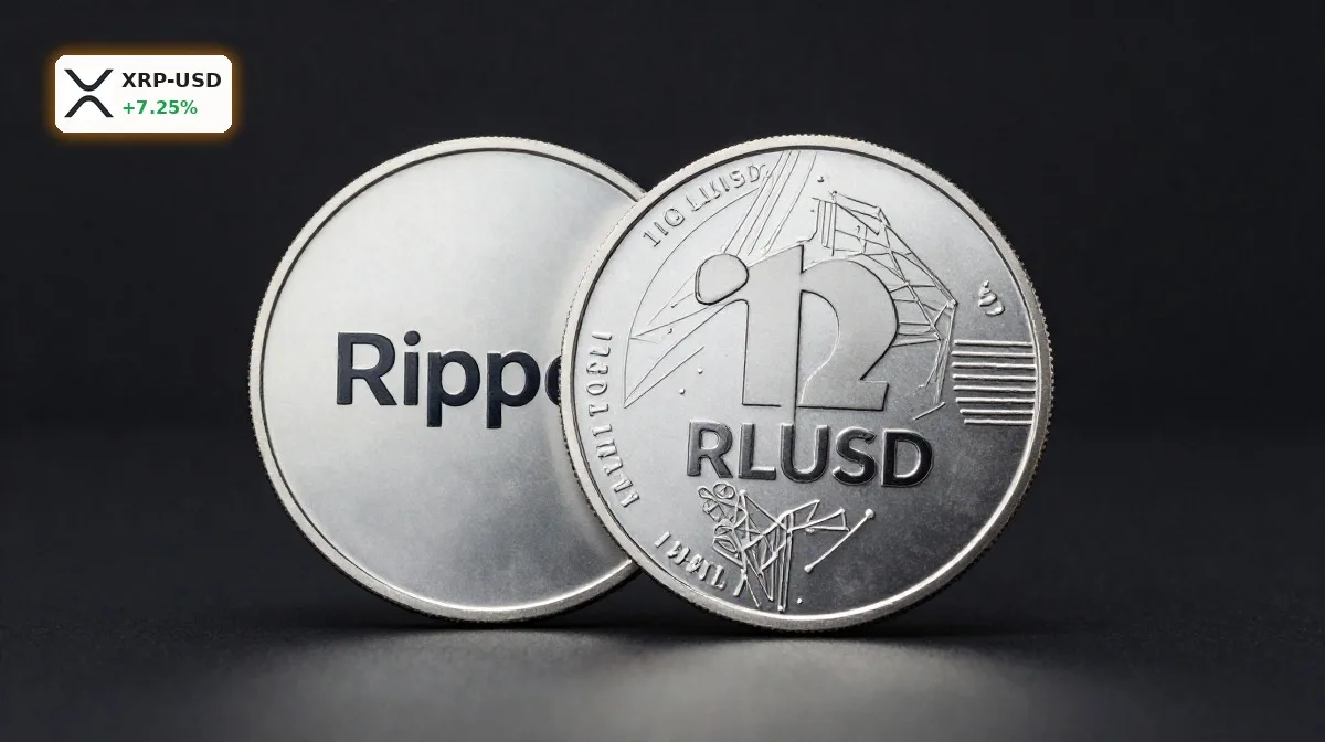 Ripple Umsatzziel: Chance auf 1 Milliarde Dollar bis 2026 4 Ripple Umsatzziel mit RLUSD-Token und institutioneller Zahlungsinfrastruktur im Premium-Look
