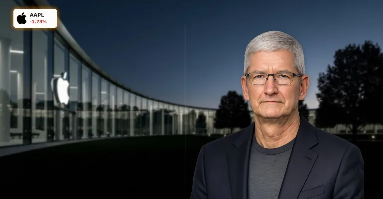 Apple Quartalszahlen: Aktie verliert 1,7% vor Cook-Abschied