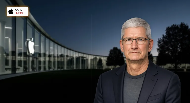 Apple Quartalszahlen: Aktie verliert 1,7% vor Cook-Abschied