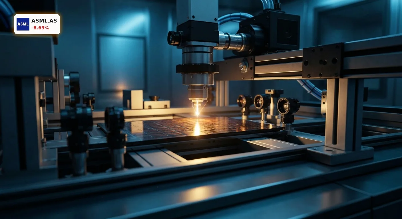 Hochmoderne Lithografiemaschine im Reinraum symbolisiert die wachsende ASML China Konkurrenz auf dem Chipmarkt.