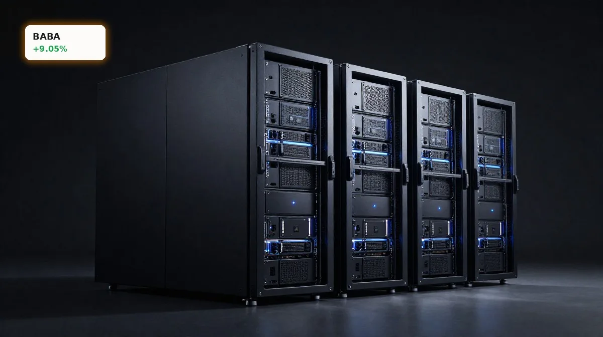 Alibaba KI Boom: Aktie springt 9,05 % nach oben 4 Alibaba KI: Premium Server-Hardware und Cloud-Infrastruktur als Symbol für Alibabas KI- und Cloud-Offensive