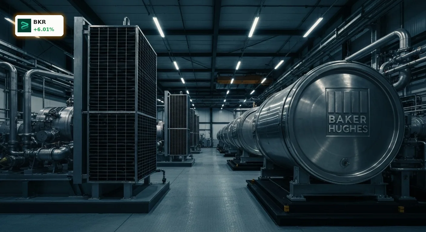 Moderne Industrieanlage von Baker Hughes nach dem starken Baker Hughes Quartal mit Rekord-Auftragseingängen.