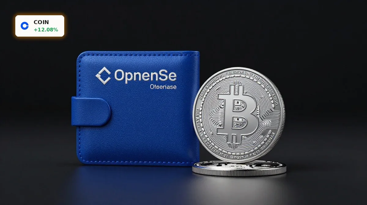 Coinbase OpenUSD Rallye: +12.1% und neue Impulse für COIN 4 Coinbase OpenUSD als edel inszenierter digitaler Stablecoin mit Wallet auf dunklem Hintergrund