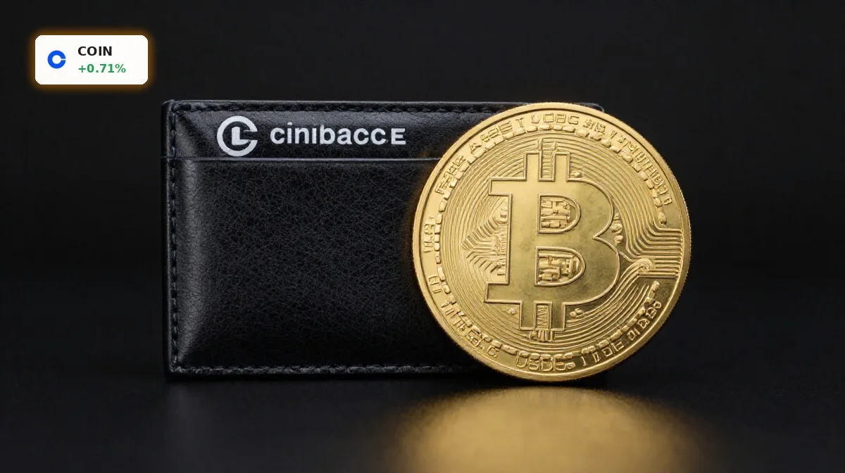 Coinbase Grewal im Fokus: Coinbase- und USDC-Symbolik vor dunklem Hintergrund als Zeichen regulatorischer Stärke