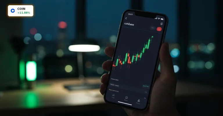 Coinbase Analysten: Aktie springt um 12% trotz Prognose-Schock