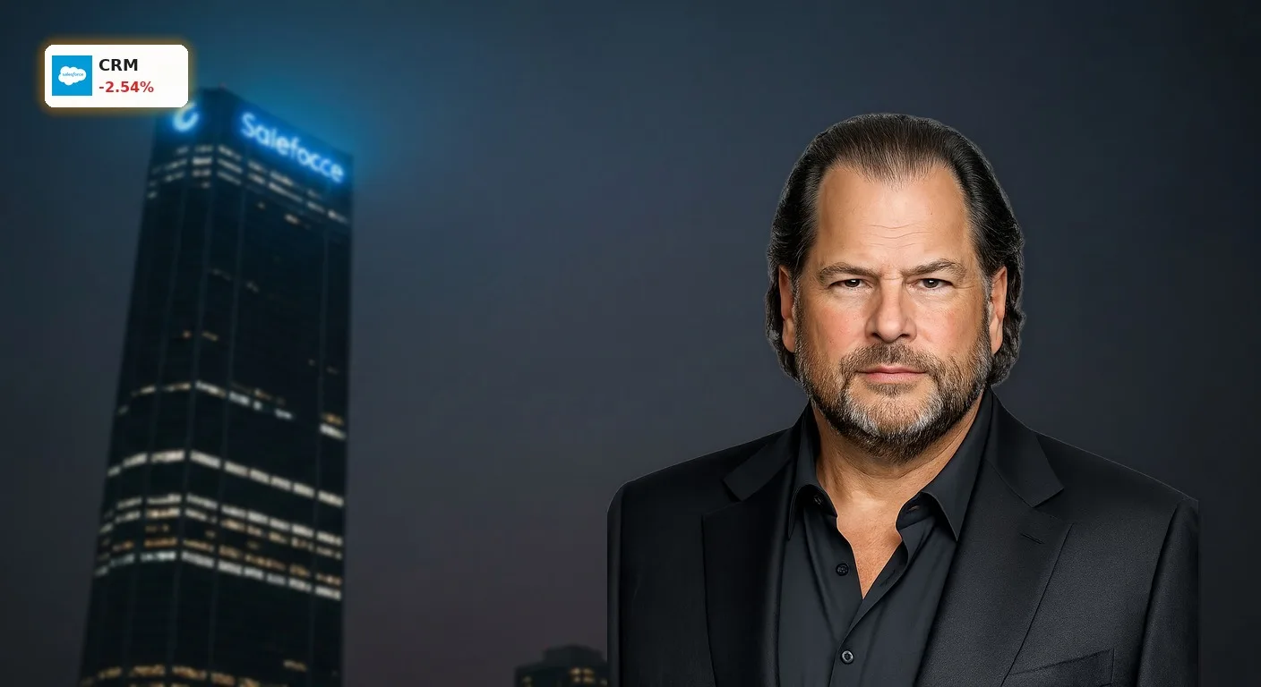 Salesforce Abstufung um -2,5%: Morgan Stanley schockt die Anleger 4 Der Salesforce Tower in San Francisco bei Nacht nach der folgenschweren Salesforce Abstufung durch Analysten.