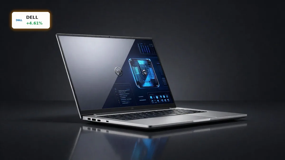 Dell Trump Accounts: Premium Dell Laptop als Symbol fuer Rallye, AI-Server-Staerke und Marktreaktion