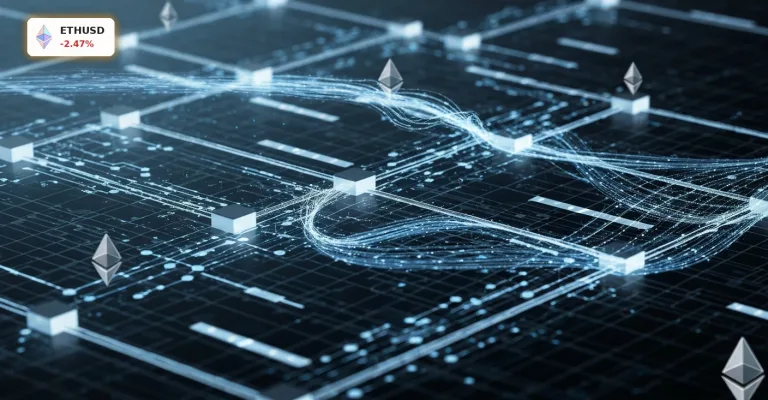 Ethereum Entwicklung: -2.5% Kursrutsch trotz Stablecoin-Dominanz