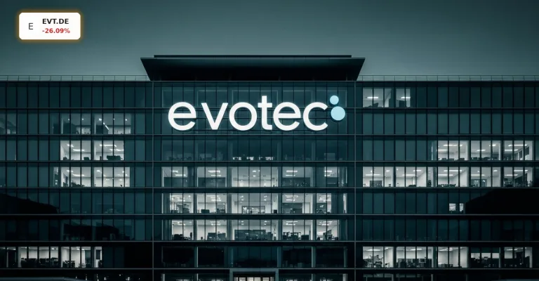 Evotec Prognose kollabiert um 26%: Gewinnwarnung schockiert Anleger