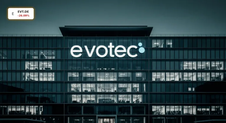 Evotec Prognose kollabiert um 26%: Gewinnwarnung schockiert Anleger