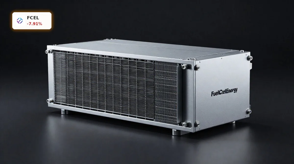 FuelCell Energy Kapitalerhöhung: Crash trotz Siemens-Deal 4 FuelCell Energy Kapitalerhoehung im Fokus mit Brennstoffzellenmodul als Symbol fuer Skalierung und Siemens-Kooperation