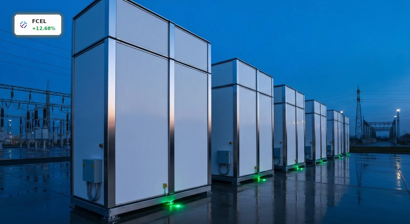 Fuelcell Energy Kooperation treibt Aktie um +12%: UBS sieht 42% Potenzial 5 Moderne Brennstoffzellen-Anlage für die Fuelcell Energy Kooperation im Bereich Wasserstoff-Energie.