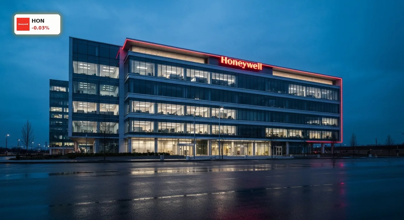 Honeywell Quartalszahlen überraschen: Rekord-Gewinn nach Spin-off 3 Das moderne Honeywell Hauptgebäude bei Dämmerung symbolisiert die starken Honeywell Quartalszahlen nach dem Umbau.