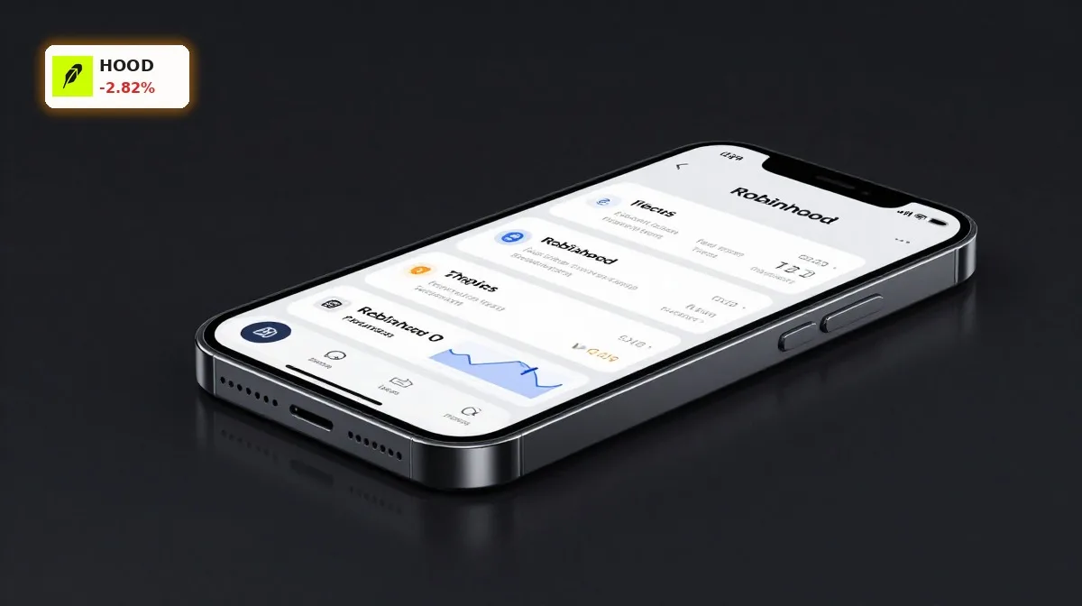 Robinhood Prognose: Smartphone mit Robinhood-App als Symbol für Broker, Krypto-Handel und eigene Chain
