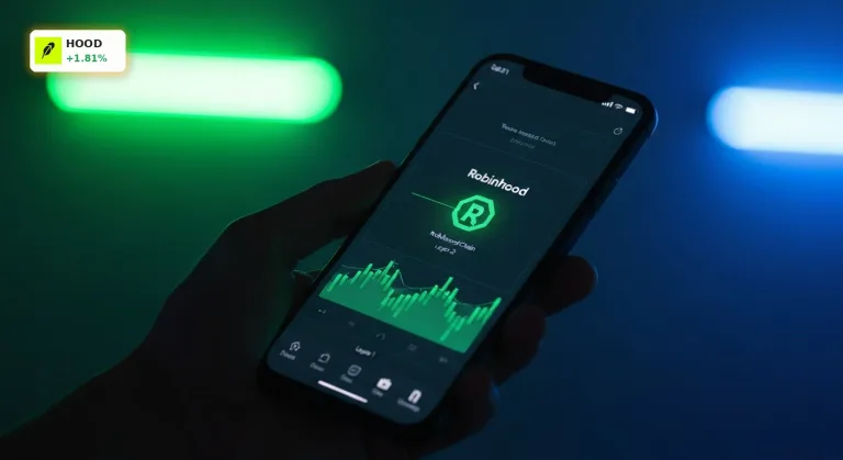 Robinhood Chain Wachstum treibt Aktie um +1,8% nach oben