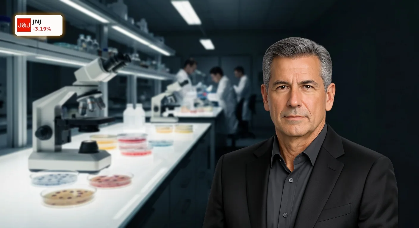 Johnson & Johnson Medikamentenzulassung und Biotech-Deals: FDA-Priority-Review für Rybrevant FASPRO und strategische Akquisitionen stärken Zukunftsposition 3 Modernes Pharma-Labor mit Mikroskop und Zellkulturen, symbolisierend Johnson & Johnson Medikamentenzulassung und Biotech-Deals.