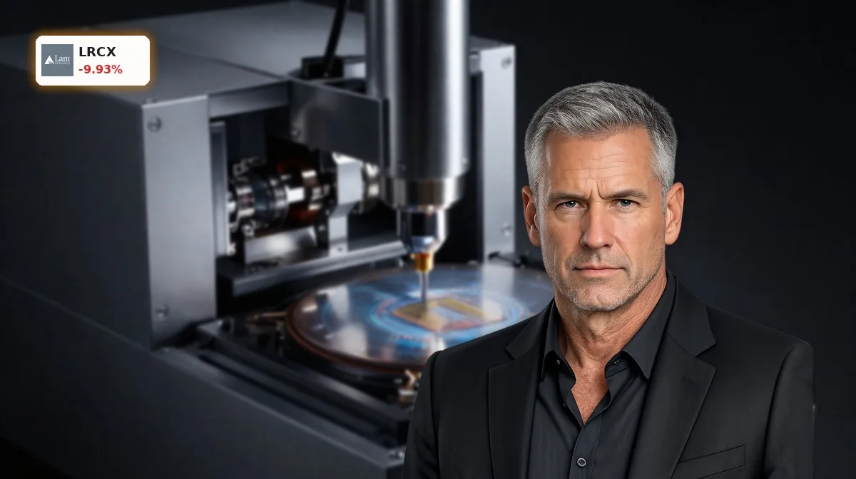 Lam Research CEO unter Druck: 9.9% Crash nach Verkauf 4 Lam Research CEO im Fokus: Halbleiter-Fertigungsanlage von Lam Research vor dunklem Hintergrund