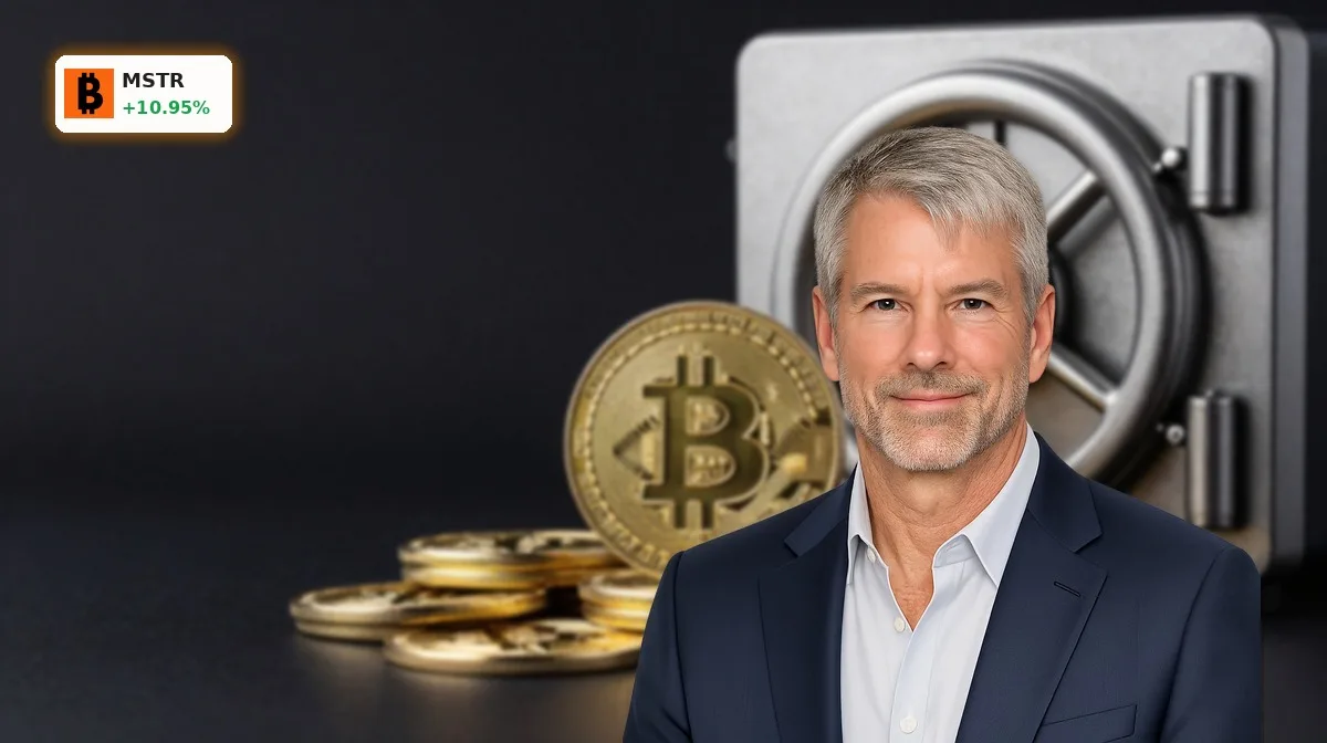 MicroStrategy Bitcoin-Verkäufe: Warnung vor Crash und Kapitalplan 4 MicroStrategy Bitcoin-Verkaeufe mit Bitcoin-Reserve und Tresor als Symbol fuer Bilanzabsicherung