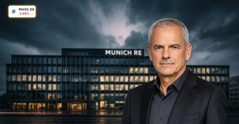 Münchener Rück Prognose wackelt: Aktie verliert nach Warnung 2,8%