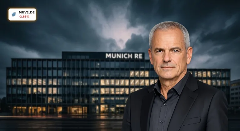 Münchener Rück Prognose wackelt: Aktie verliert nach Warnung 2,8%