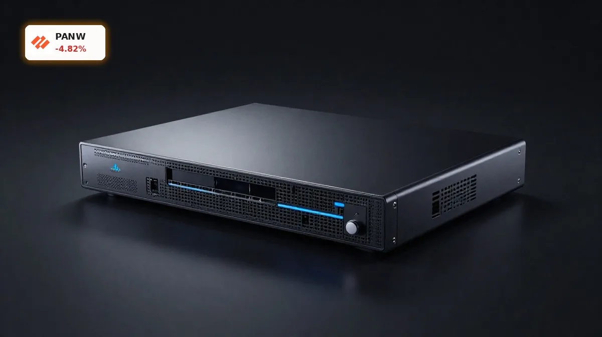 Palo Alto Networks Prognose zu Cybersecurity-Hardware im Premium-Studio vor dunklem Hintergrund