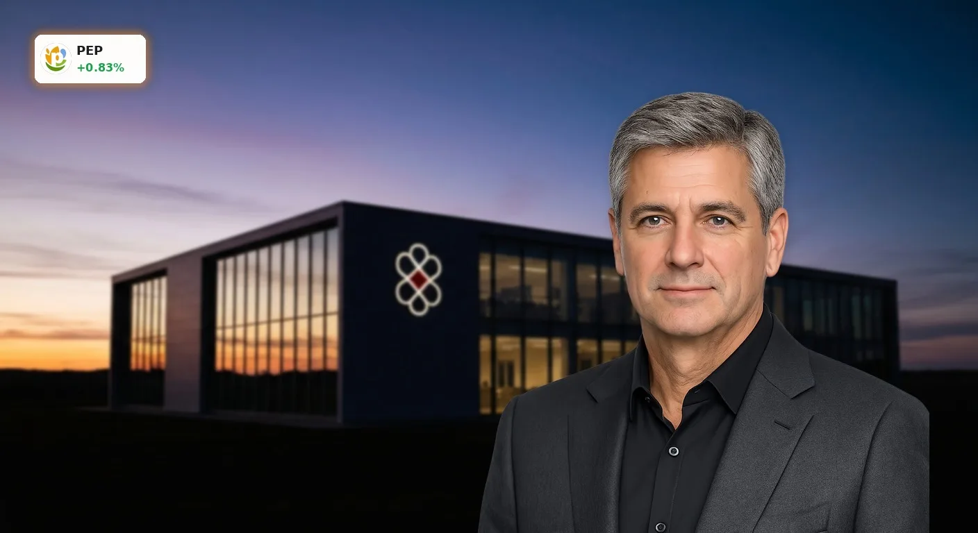 PepsiCo Quartal enttäuscht: US-Schwäche belastet den Riesen 3 PepsiCo Quartal: Moderne Konzernzentrale bei Dämmerung mit leuchtendem PepsiCo-Logo auf der Glasfassade.
